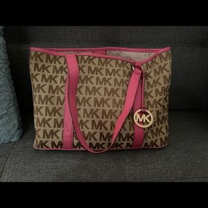 Michael Kors monogrammed tote bag